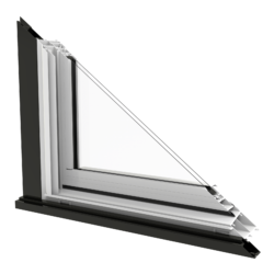 eastern casing cross cut bullnose 2-tone