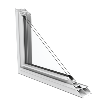 BLUE WHITE ANGLE CUT